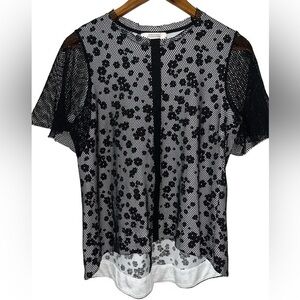 Dorothee Schumacher Net layered floral top